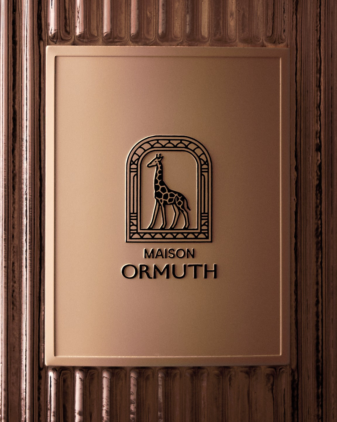 The Maison Ormuth label, close up