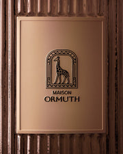 The Maison Ormuth label, close up